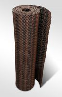 Černo-hnědá plastová ratanová stínicí rohož "umělý ratan" (role) - délka 300 cm, výška 75 cm