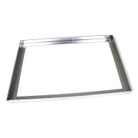 Kovová venkovní čisticí vstupní rohož s rámem FLOMA Grid - délka 50 cm, šířka 100 cm, výška 3,3 cm