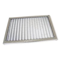 Kovová venkovní čisticí vstupní rohož s rámem FLOMA Grid - délka 50 cm, šířka 100 cm, výška 3,3 cm