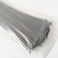 Šedá plastová stahovací páska - délka 20 cm, šířka 0,25 cm - 100 ks