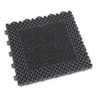 Šedá plastová textilní zátěžová vstupní rohož Modular 9900 - Aqua 85 (Bfl-S1) - délka 30 cm, šířka 30 cm, výška 2,19 cm