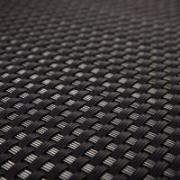 Černá plastová ratanová stínící rohož "umělý ratan" s oky (role) - délka 500 cm, výška 75 cm
