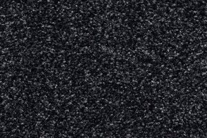Černý kobercový půlkruhový nášlap na schody Palermo - délka 17 cm, šířka 56 cm