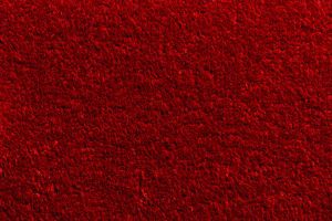 Červený kobercový půlkruhový nášlap na schody Parma - délka 25 cm, šířka 65 cm