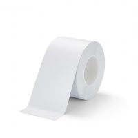 Bílá plastová voděodolná protiskluzová páska FLOMA Resilient Standard - 18,3 m x 10 cm a tloušťka 1 mm