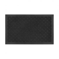 Černá čistící venkovní vstupní rohož FLOMA Dots - 48 x 76 x 1,8 cm