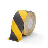 Černo-žlutá korundová protiskluzová páska FLOMA Hazard Super - 18,3 x 10 cm tloušťka 1 mm