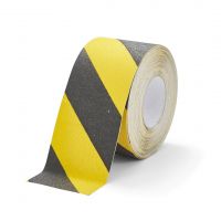 Černo-žlutá korundová protiskluzová páska FLOMA Hazard Standard - 18,3 x 10 cm tloušťka 0,7 mm