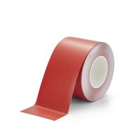 Červená plastová voděodolná protiskluzová páska FLOMA Resilient Standard - 18,3 m x 10 cm a tloušťka 1 mm