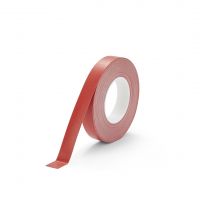 Červená plastová voděodolná protiskluzová páska FLOMA Resilient Standard - 18,3 m x 2,5 cm a tloušťka 1 mm