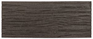 Hnědý gumový zahradní nášlap FLOMA Wood (dřevo) - 26 x 61 x 1,7 cm