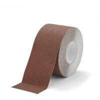 Hnědá korundová protiskluzová páska FLOMA Standard - 18,3 x 10 cm tloušťka 0,7 mm