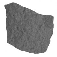 Šedý gumový zahradní nášlap (šlapák) FLOMA Natural Stone - 53 x 45 x 1,8 cm