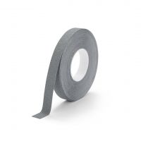 Šedá plastová protiskluzová páska FLOMA Cushion Grip - 18,3 m x 2,5 cm a tloušťka 0,9 mm