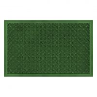 Zelená venkovní vstupní rohož FLOMA Dots - délka 48 cm, šířka 76 cm, výška 1,8 cm