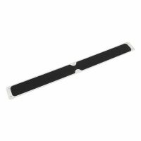 Černo-žlutý hliníkový protiskluzový nášlap na schody FLOMA Hazard BDP - délka 63,5 cm, šířka 6,3 cm, tloušťka 1,6 mm