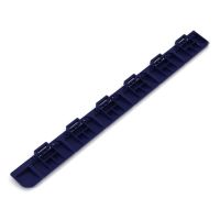 Modrý plastový nájezd "samice" pro terasovou dlažbu Linea Marte - délka 60 cm, šířka 5,2 cm, výška 1,3 cm