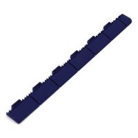 Modrý plastový nájezd "samice" pro terasovou dlažbu Linea Marte - délka 60 cm, šířka 5,2 cm a výška 1,3 cm