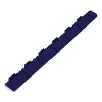 Modrý plastový nájezd "samice" pro terasovou dlažbu Linea Marte - délka 60 cm, šířka 5,2 cm, výška 1,3 cm