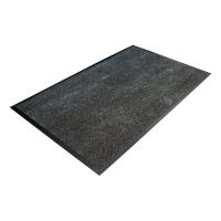 Černá textilní vstupní rohož - délka 90 cm, šířka 150 cm, výška 0,8 cm F