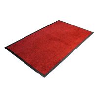 Červená textilní vnitřní čistící vstupní rohož - 85 x 120 x 0,8 cm