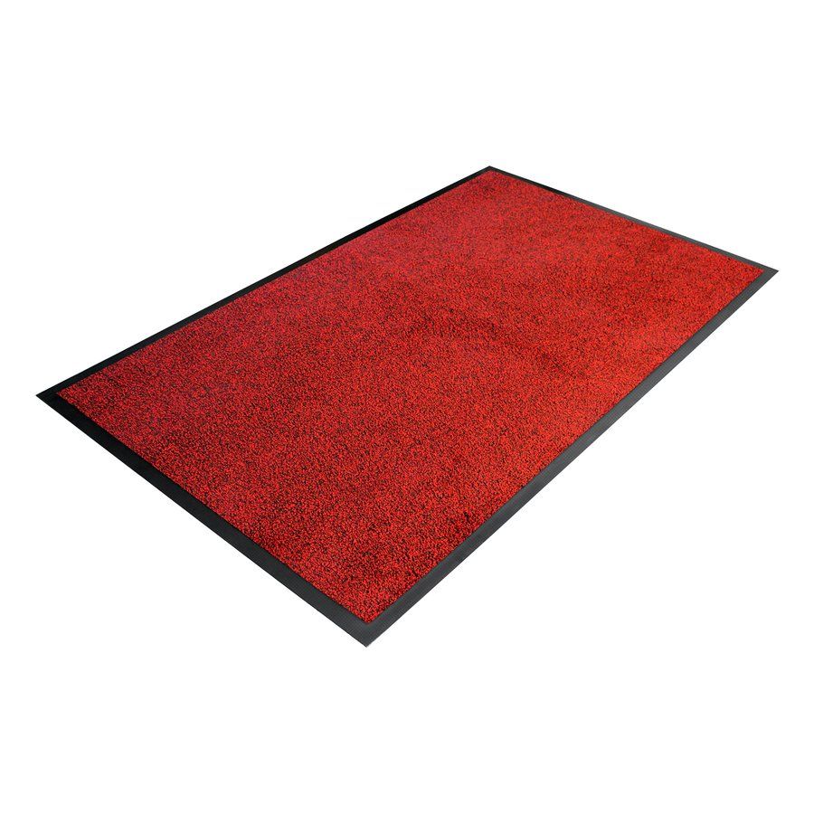 Červená textilní vstupní rohož - délka 85 cm, šířka 120 cm, výška 0,8 cm F