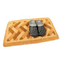 Kokosová venkovní čisticí vstupní rohož FLOMA Bricks - Deco - délka 45 cm, šířka 75 cm, výška 4,7 cm