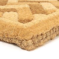 Kokosová venkovní čisticí vstupní rohož FLOMA Bricks - Deco - délka 45 cm, šířka 75 cm, výška 4,7 cm