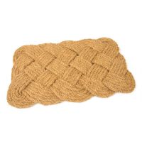 Kokosová venkovní čistící vstupní rohož FLOMA Jumbo Rectangle - délka 45 cm, šířka 75 cm a výška 3,5 cm