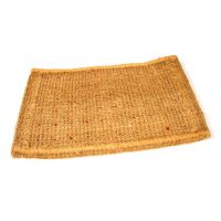 Kokosová venkovní čisticí vstupní rohož FLOMA Rectangles - Deco - délka 45 cm, šířka 75 cm, výška 4,7 cm