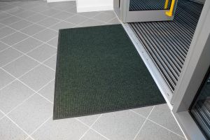 Zelená textilní vstupní rohož - délka 80 cm, šířka 120 cm, výška 0,6 cm F
