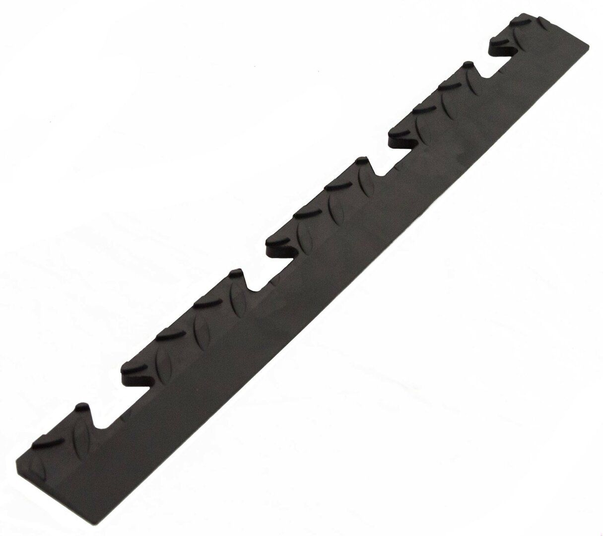Černý plastový PVC nájezd "samice" pro dlažby Tenax (diamant) - délka 48 cm, šířka 5,1 cm, výška 0,8 cm