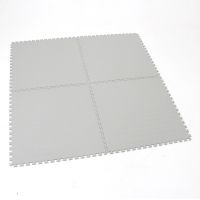 Šedá plastová zátěžová puzzle dlažba Tenax (penízky) - délka 47,5 cm, šířka 47,5 cm, výška 0,5 cm