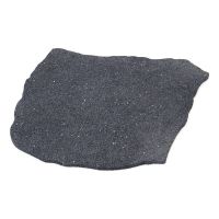 Šedý gumový zahradní nášlap (šlapák) FLOMA Natural Stone (kámen) - délka 53 cm, šířka 45 cm, výška 1,8 cm