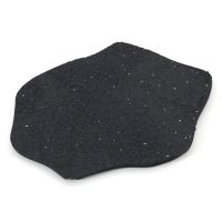 Šedý gumový zahradní nášlap (šlapák) FLOMA Stone (kámen) - délka 51 cm, šířka 38 cm, výška 1,8 cm