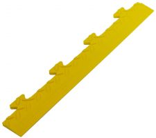 Žlutý PVC vinylový nájezd "samec" pro dlaždice Tenax (diamant) - délka 48 cm, šířka 7 cm, výška 0,8 cm