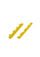 Žlutý PVC vinylový nájezd "samec" pro dlaždice Tenax (checker) - délka 48 cm, šířka 7 cm, výška 0,8 cm