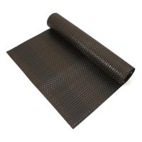 Černo-hnědá plastová ratanová stínící rohož "umělý ratan" (role) - délka 300 cm, výška 90 cm