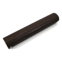 Černo-hnědá plastová ratanová stínicí rohož "umělý ratan" s oky (role) - délka 300 cm, výška 75 cm