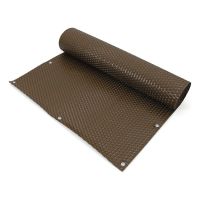 Plastová ratanová stínicí rohož "umělý ratan" s oky (role) (tmavý ořech) - délka 300 cm, výška 75 cm