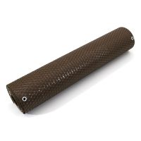 Plastová ratanová stínicí rohož "umělý ratan" s oky (role) (tmavý ořech) - délka 500 cm, výška 75 cm