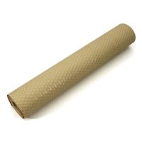 Béžová plastová ratanová stínící rohož "umělý ratan" s oky (role) - délka 500 cm, výška 75 cm