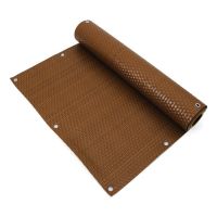 Plastová ratanová stínicí rohož "umělý ratan" s oky (role) (světlý ořech) - délka 300 cm, výška 75 cm