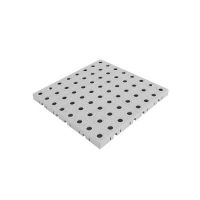 Šedá plastová PE ochranná podložka pod bazén, vířivku AvaTile AT-STD - délka 300 cm, šířka 300 cm, výška 1,6 cm