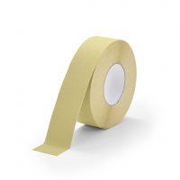 Béžová korundová protiskluzová páska FLOMA Standard - 18,3 m x 5 cm a tloušťka 0,7 mm