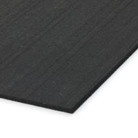 Černá gumová soklová podlahová lišta FLOMA FitFlo SF1050 - délka 198 cm, šířka 7 cm a tloušťka 0,8 cm
