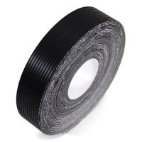 Černá gumová ochranná protiskluzová páska FLOMA Ribbed - délka 915 cm, šířka 5 cm, tloušťka 1,7 mm