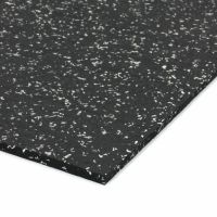 Černo-bílá gumová soklová podlahová lišta FLOMA FitFlo IceFlo - 200 x 7 x 0,8 cm