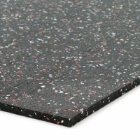Černo-bílo-červená gumová soklová podlahová lišta FLOMA FitFlo SF1050 - 200 x 7 cm a tloušťka 0,8 cm