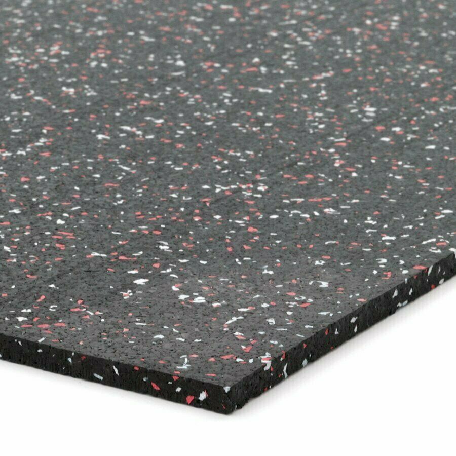 Černo-bílo-červená gumová soklová podlahová lišta FLOMA FitFlo SF1050 - délka 200 cm, šířka 7 cm, tloušťka 0,8 cm